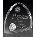 Elliptic Crystal Award Clock